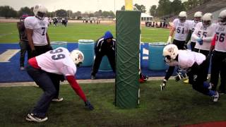 Defensive Line Drill Stance and Shock Drill Gary Salgado [upl. by Sibyl]