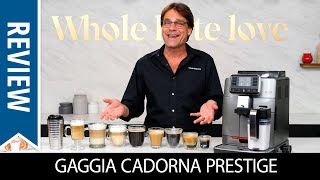 Review Gaggia Cadorna Prestige SuperAutomatic Espresso Machine  Black FridayCyber Monday Bonus [upl. by Philipines]