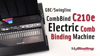 GBCSwingline CombBind C210e Electric Comb Binding Machine [upl. by Cyna]