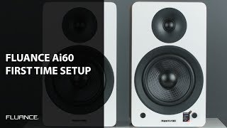 How to Set Up the Fluance Ai60 Powered Bookshelf Speakers for the First Time [upl. by Suivatnod]