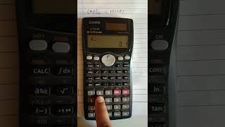 How to Convert Decimal Number to Binary Number in Scientific Calculator Casio fx991MS [upl. by Sel]