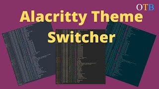 Change Alacritty Colours On The Fly With a Single Command [upl. by Illa]
