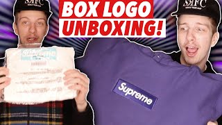 Unboxing My Supreme Box Logos Tiffany FW 21 Hoodie [upl. by Bowrah737]