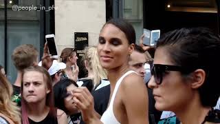 Cindy Bruna Alexina Graham and Vanessa Moody  JeanPaul Gaultier fashion show in Paris  July 4th [upl. by Eldin]