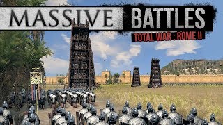 Total War Rome 2 Empire Divided  Sassanid Siege Massive Battles [upl. by Snow]