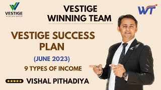 Vestige Success Plan  June  2023  9 types income  Vishal Pithadiya [upl. by Eiramoj]