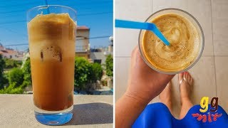 How To Make The BEST Greek Frappe  ggmix [upl. by Arihaz]