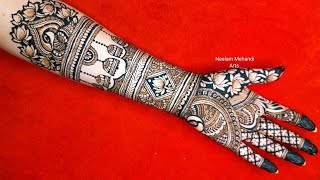 Easy Dulhan Mehndi Design  Front Hand Mehndi Design  Mehandi ka Design  mehndi  mehendi  henna [upl. by Joella31]