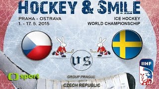 Czech Republic vs Sweden  Ice Hockey World Championschip 2015 [upl. by Nassi]