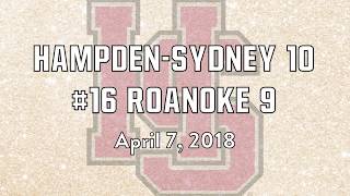 HampdenSydney Lacrosse Highlights vs 16 Roanoke  April 7 2018 [upl. by Standice140]