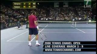 Sampras v Federer  Macao 2007 3rd EXO 66 [upl. by Alegre210]