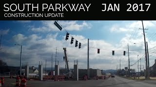 South Parkway Construction Update January 2017 Huntsville Alabama [upl. by Lokim]