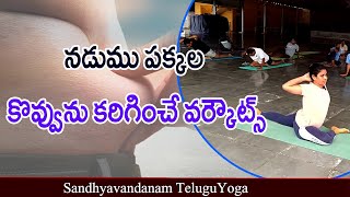 నడుము పక్కల కొవ్వును కరిగించే వర్కౌట్స్  yoga for side fat and belly fat  Sandhyavandanam yoga [upl. by Bayless]