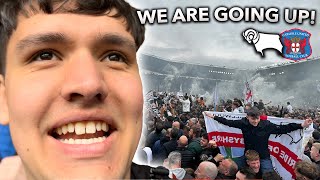 DERBY COUNTY ARE PROMOTED BACK TO THE CHAMPIONSHIP  DERBY COUNTY 20 CARLISLE UNITED vlog [upl. by Gwenore]