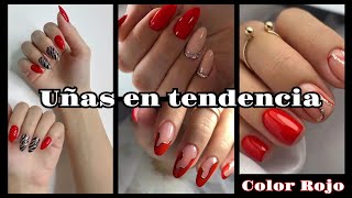 UÑAS EN TENDENCIA 💅🏻 2024 COLOR ROJO ❤️unas2024 uñasdemoda naildred unasdecoradas uñasacrilicas [upl. by Adriane702]