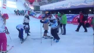 Didier Cuche ski flip lesson Schladming 2013 HD [upl. by Stock]