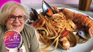 Seafood Pasta Recipe  Spaghetti Mussels Clams Calamari Shrimp [upl. by Agnot756]