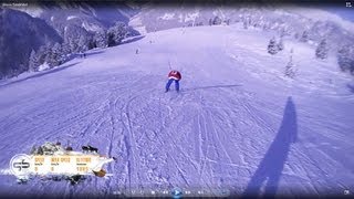 Ahorn die gesamte Talabfahrt 55 km in 7 min Mayrhofen Österreich Ski Snowboard Harakiri Vans [upl. by Ylrac166]