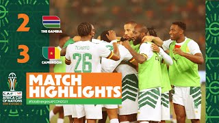 HIGHLIGHTS  The Gambia 🆚 Cameroon TotalEnergiesAFCON2023  MD3 Group C [upl. by Pacifica671]