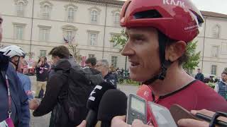 Geraint Thomas  Interview at the finish  Stage 3  Giro dItalia 2024 [upl. by Aribold]