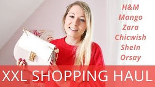 XXL Shopping Haul  HampM Mango Zara Orsay Chichwish SheIn  Fashion Kitchen [upl. by Joktan]