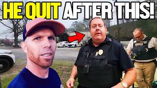 Police Sergeant Gets DEMOTED And QUITS After Dealing With Him [upl. by Auod]