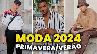 As TENDÊNCIAS pra PRIMAVERAVERÃO 2024 Os 5 principais Destaques na MODA MASCULINA [upl. by Amron965]