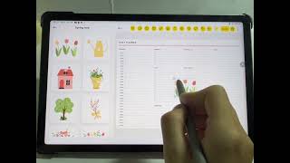 05 Add Template amp Sticker digitalplanner planner canvatutorial study productivity [upl. by Rufena]