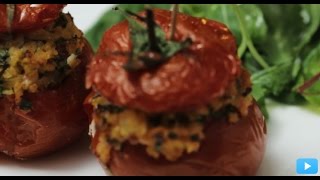 Tomates farcies au bulgur  Recette Eat Better Challenge [upl. by Gyasi]