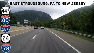 Scenic Drive to New Jersey via I80 East 4k [upl. by Led956]