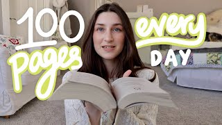 I tried reading 100 pages a day 📖📚🎧 cozy reading vlog [upl. by Trinette]