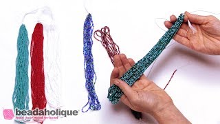 Quick Tip How to Restring a Hank of Seed Beads [upl. by Guntar170]