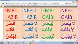 SARF DERSLERİ7 EMİR FİİLİ NASIL YAPILIR [upl. by Annwahsal]