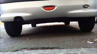 Releasing the spare wheel on a Peugeot 206 [upl. by Colline]