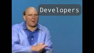 Steve Ballmer  Developers Developers Developers Developers [upl. by Koerlin]