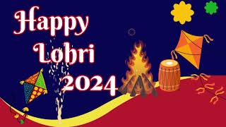 Happy Lohri Wishes 2024  Happy Lohri WhatsApp status  Lohri Festival Wishes  Happy Lohri 2024 [upl. by Arbed330]