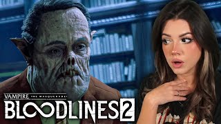 Bloodlines 2 is actually GOOD  Vampire The Masquerade Bloodlines 2 Gameplay Trailer Reaction [upl. by Aivlis]