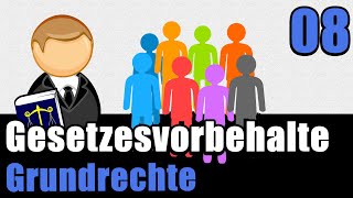 Die verschiedenen Gesetzesvorbehalte  Staatsrecht II 08 [upl. by Tj833]