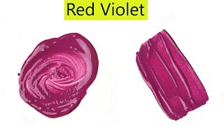 Red Violet Color  How To Make Red Violet Color  Color Mixing Video [upl. by Moir789]