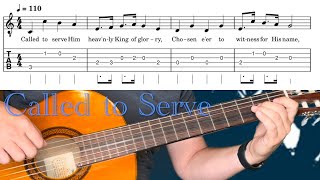 Called to Serve  Very EASY Fingerstyle Guitar Tutorial  SHEET  TAB [upl. by Imuy]