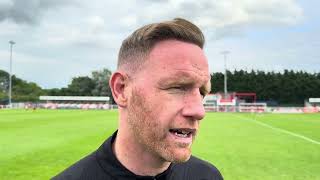 INTERVIEW Brackley Town Manager Gavin Cowan on Shrewsbury Town Friendly [upl. by Aaberg]