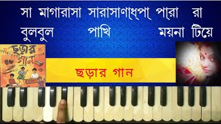 Bulbul Pakhi  Children Song  Harmonium Tutorial By Trisha [upl. by Ofelia]