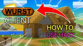 How to use Wurst Client in pojav  189 to 1204  minecrafthacks [upl. by Nivad696]