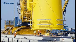 Corporate video  Sarens Two of the world’s biggest crawler cranes working in tandem [upl. by Franky]