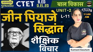 जीन पियाजे का संज्ञानात्मक सिद्धान्त Cognitive Development theory of jean Piaget Piaget [upl. by Eilyk]