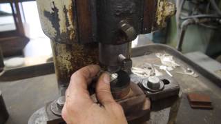 Hugo Kohl using Screw Presses to create a sterling silver money clip [upl. by Hasan236]