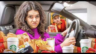 Eating ONLY DRIVE THRU FOOD for 24 hours [upl. by Maiocco]