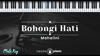 Bohongi Hati  Mahalini KARAOKE PIANO  MALE KEY [upl. by Esiuolyram]