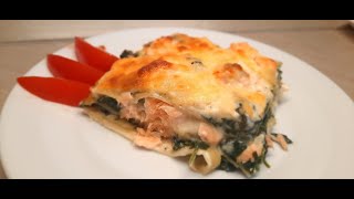 Lasagne mit Lachs und Spinat [upl. by Canty]