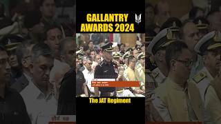 Jat Regiment Captain Akshat Upadhyay Gallantry Awards 2024 shorts army [upl. by Sirroned]